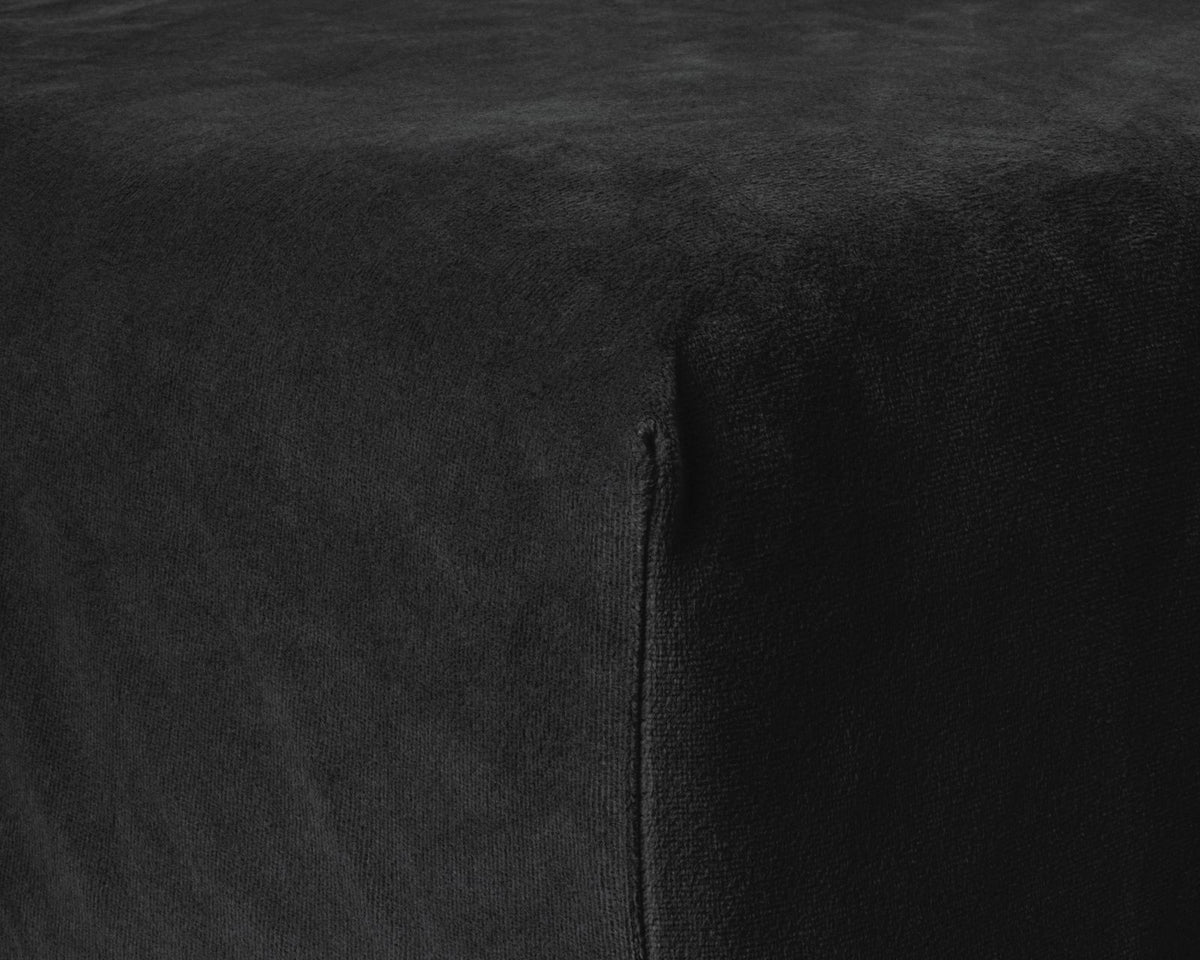 Velvet Hoeslaken Zwart