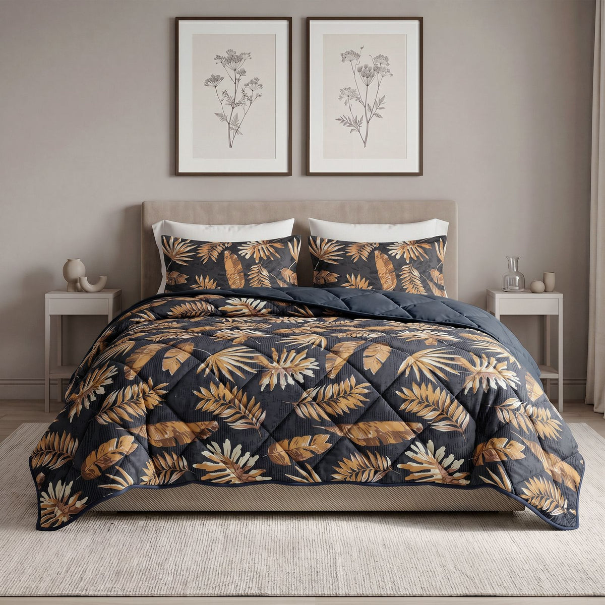 Lazy Dekbed Luisa Zwart Met Kussenslopen