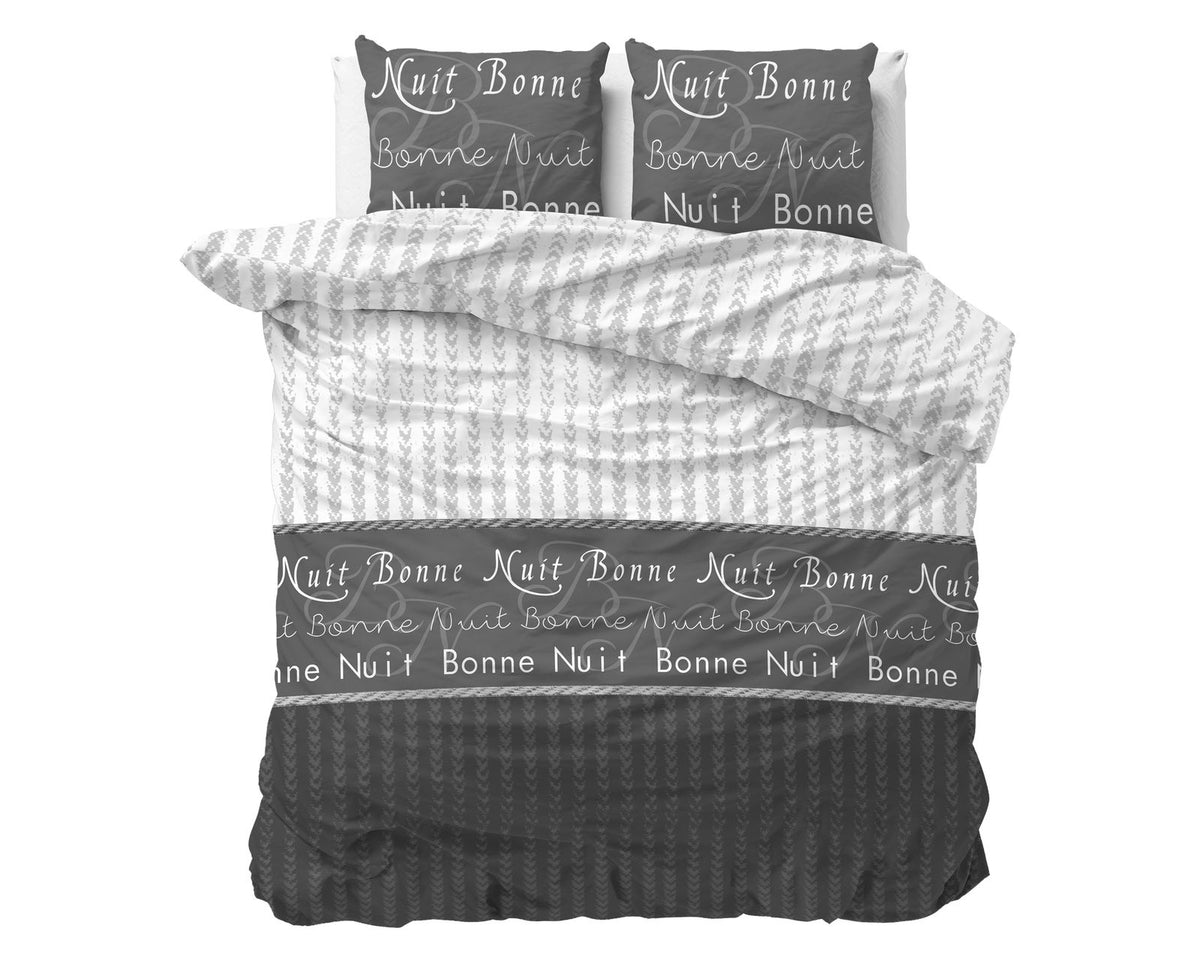 Dekbedovertrek Bonne Nuit 4 Antraciet