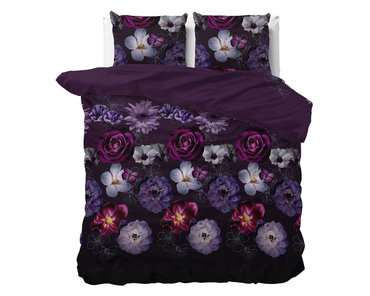 Dekbedovertrek Magic Flower Paars