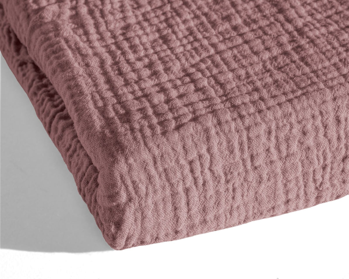 Lazy Dekbed Mousseline Oud Roze Met Kussenslopen