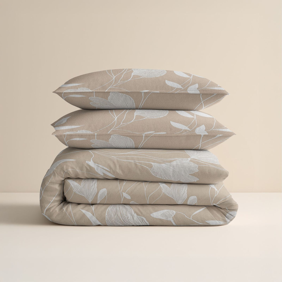 Dekbedovertrek Serenity Beige/Zand
