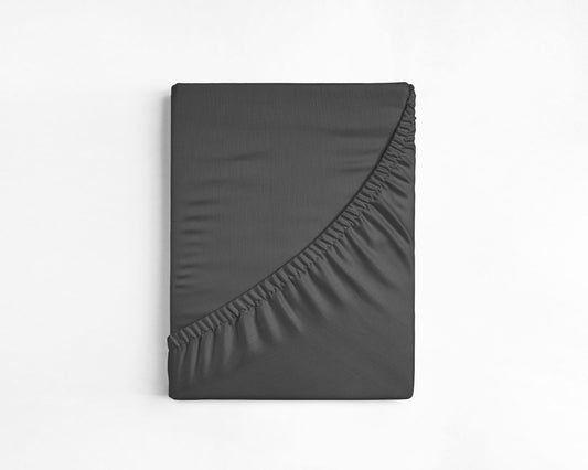 Katoenen Topper Hoeslaken Antraciet