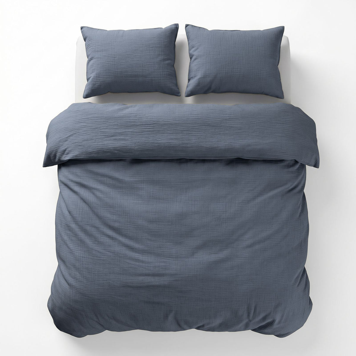 Dekbedovertrek Mousseline Midnight Blauw