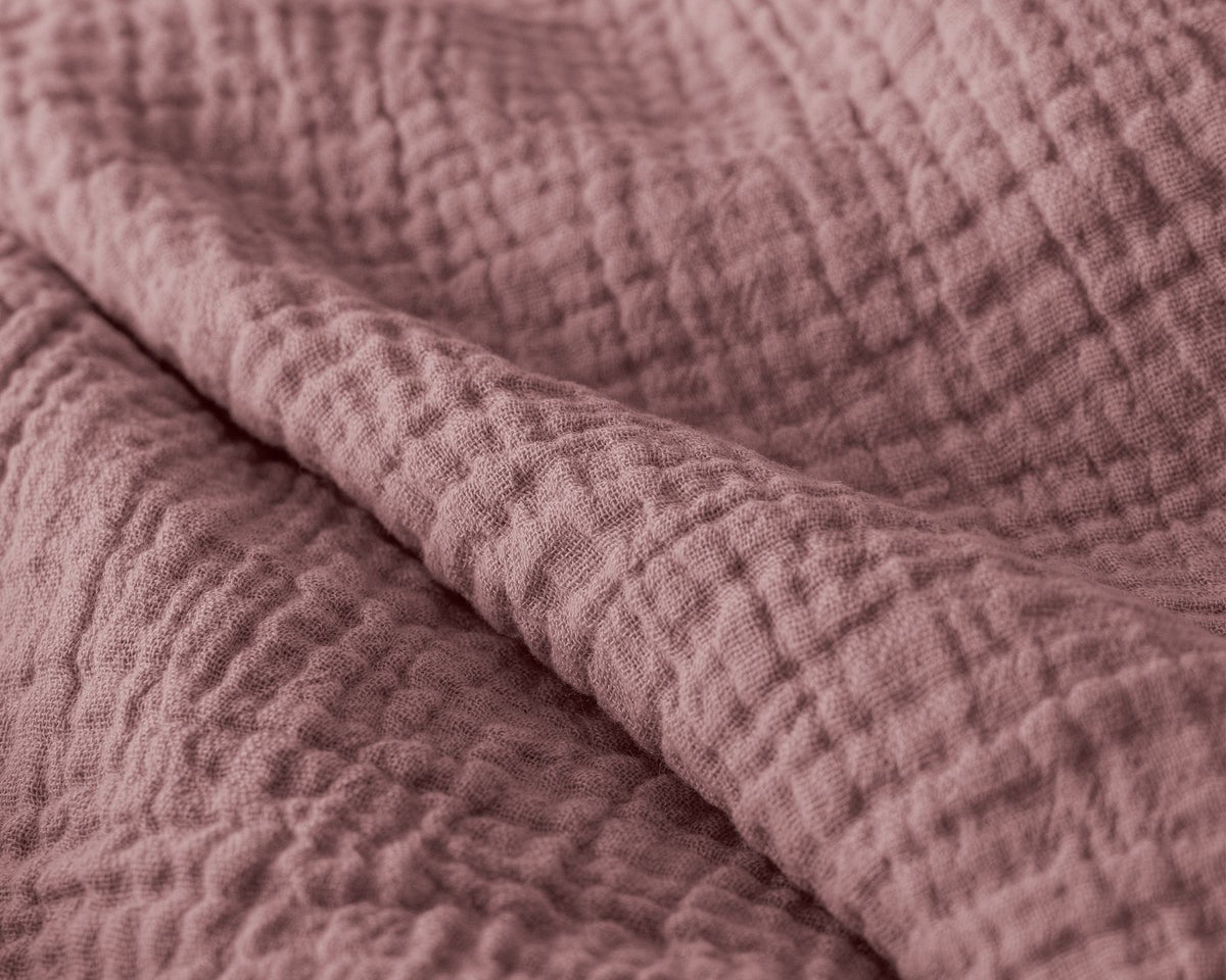 Lazy Dekbed Mousseline Oud Roze Met Kussenslopen
