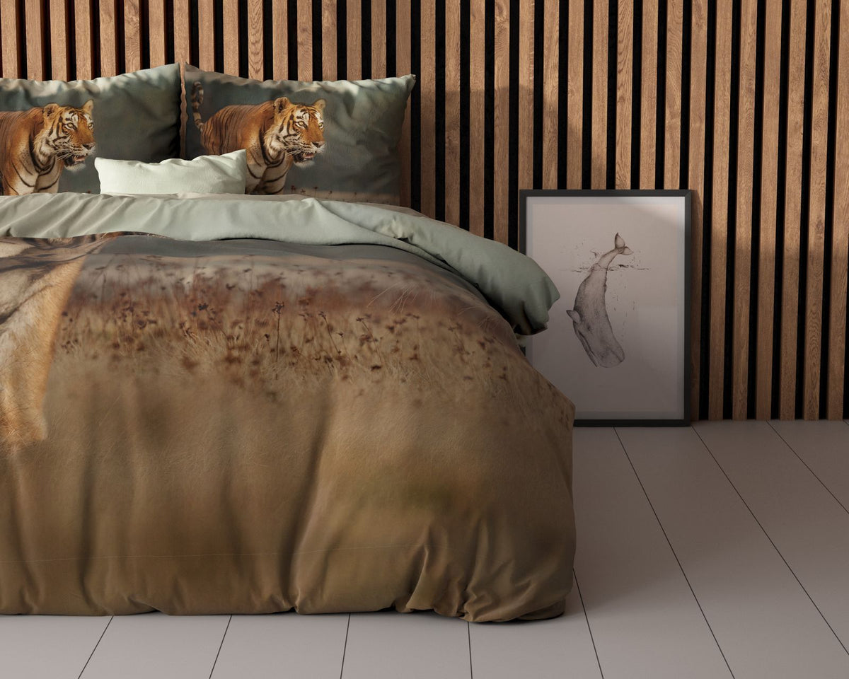 Dekbedovertrek Nature Tiger Taupe
