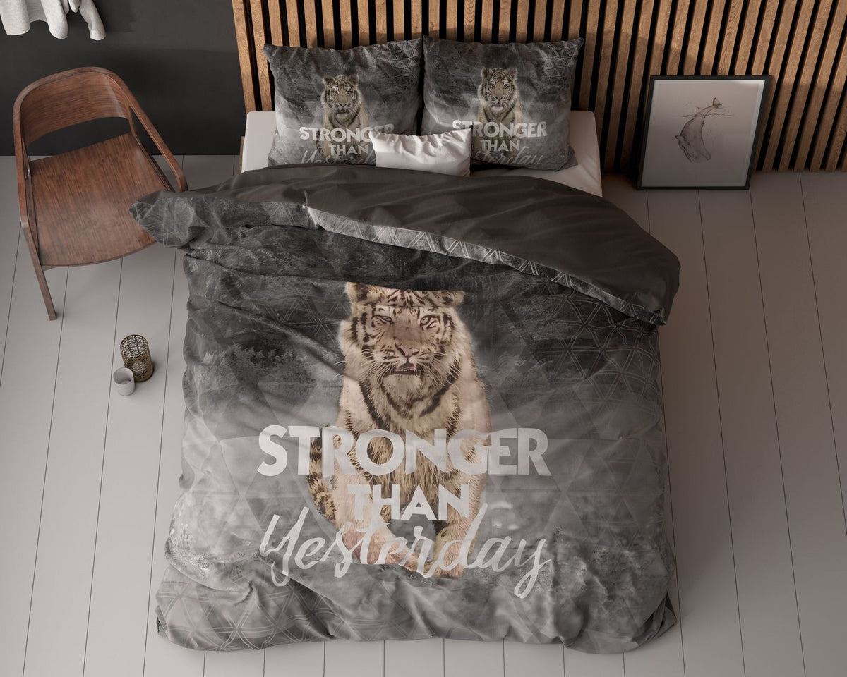Dekbedovertrek Stronger Grijs