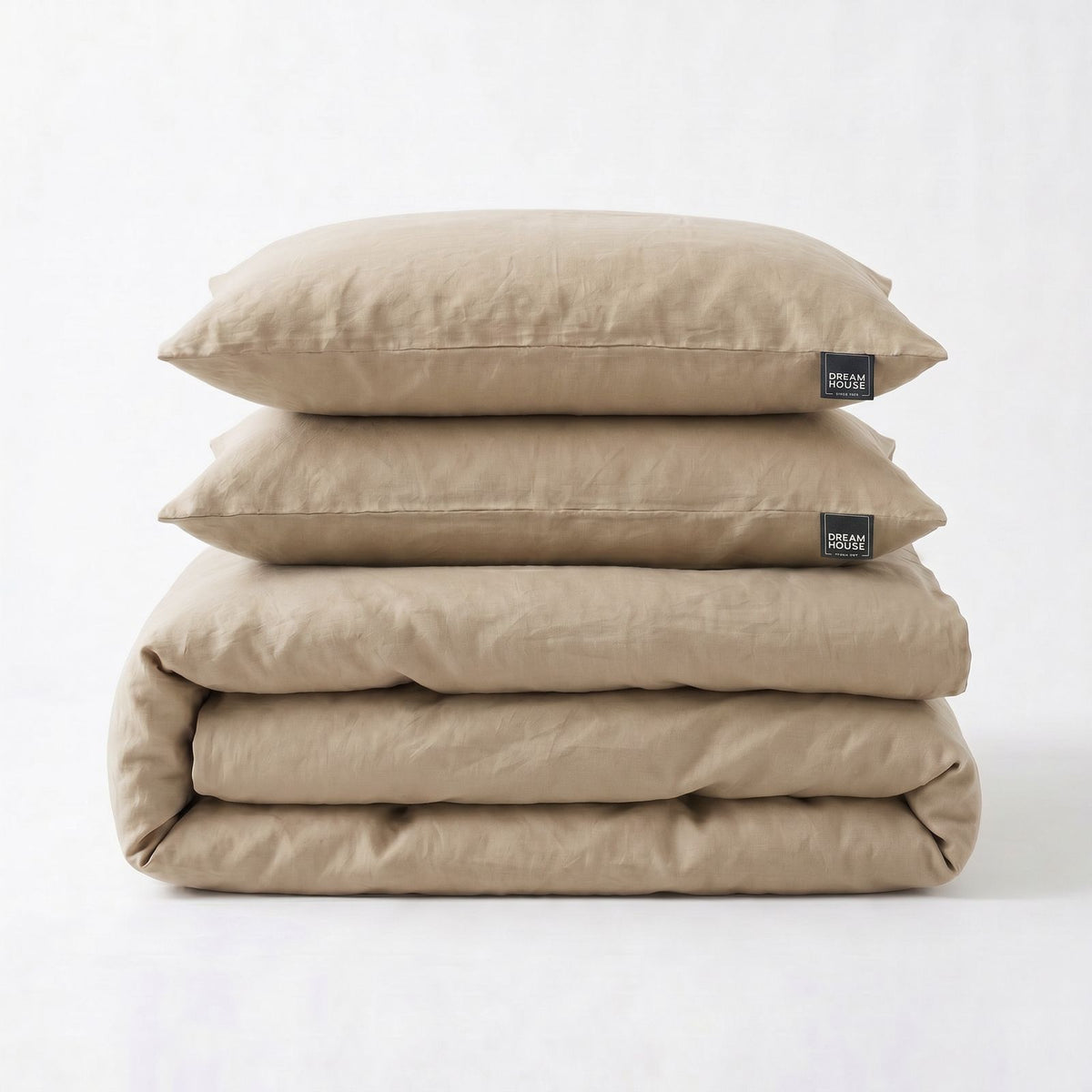 Dekbedovertrek Stone Washed Zand