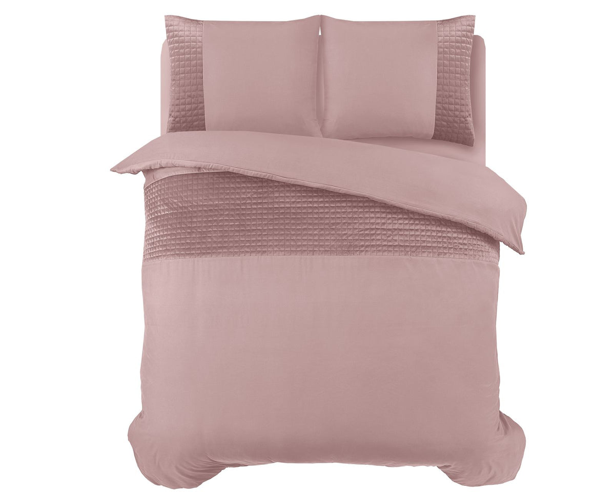 Dekbedovertrek Velvet Band Roze