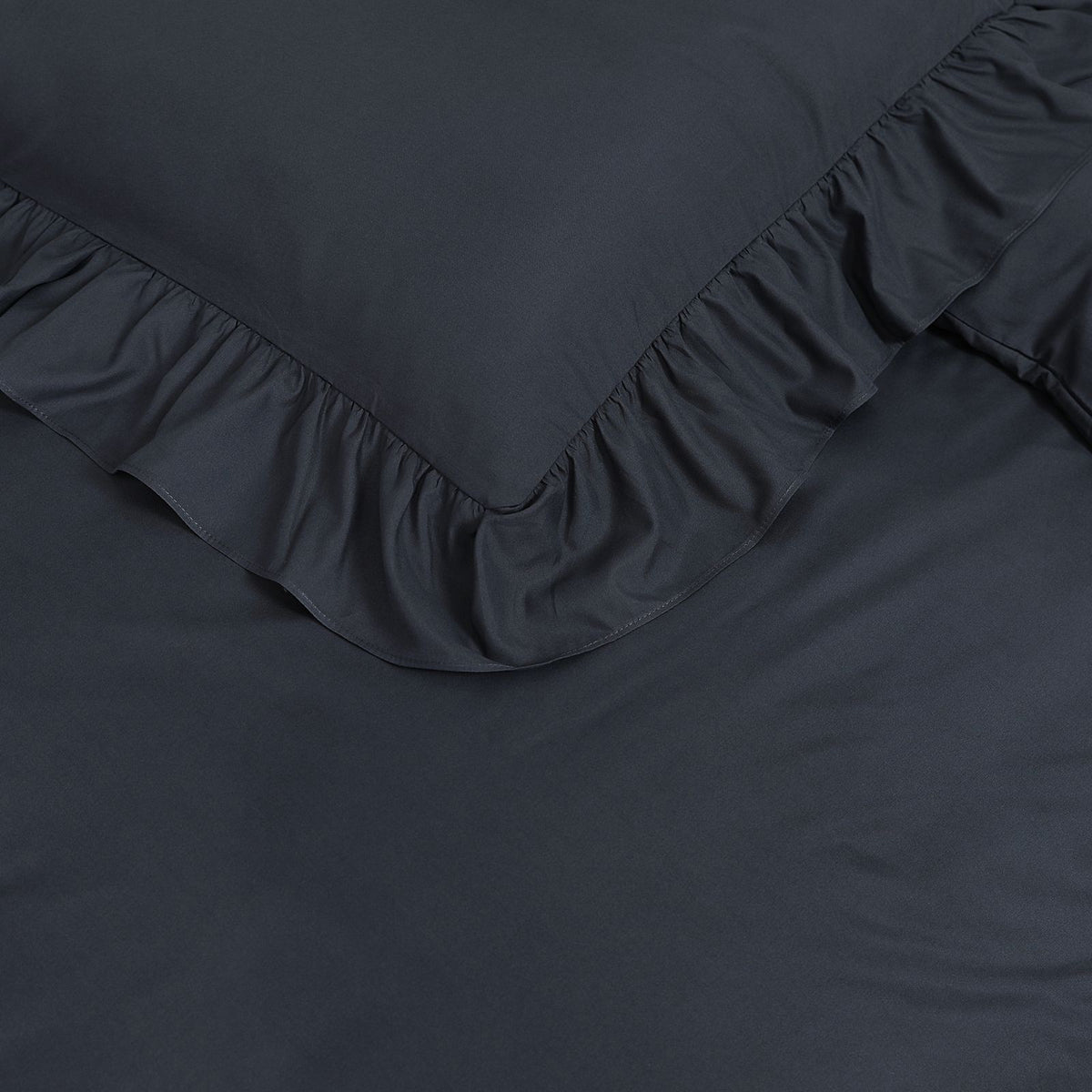 Dekbedovertrek Ruffles Antraciet