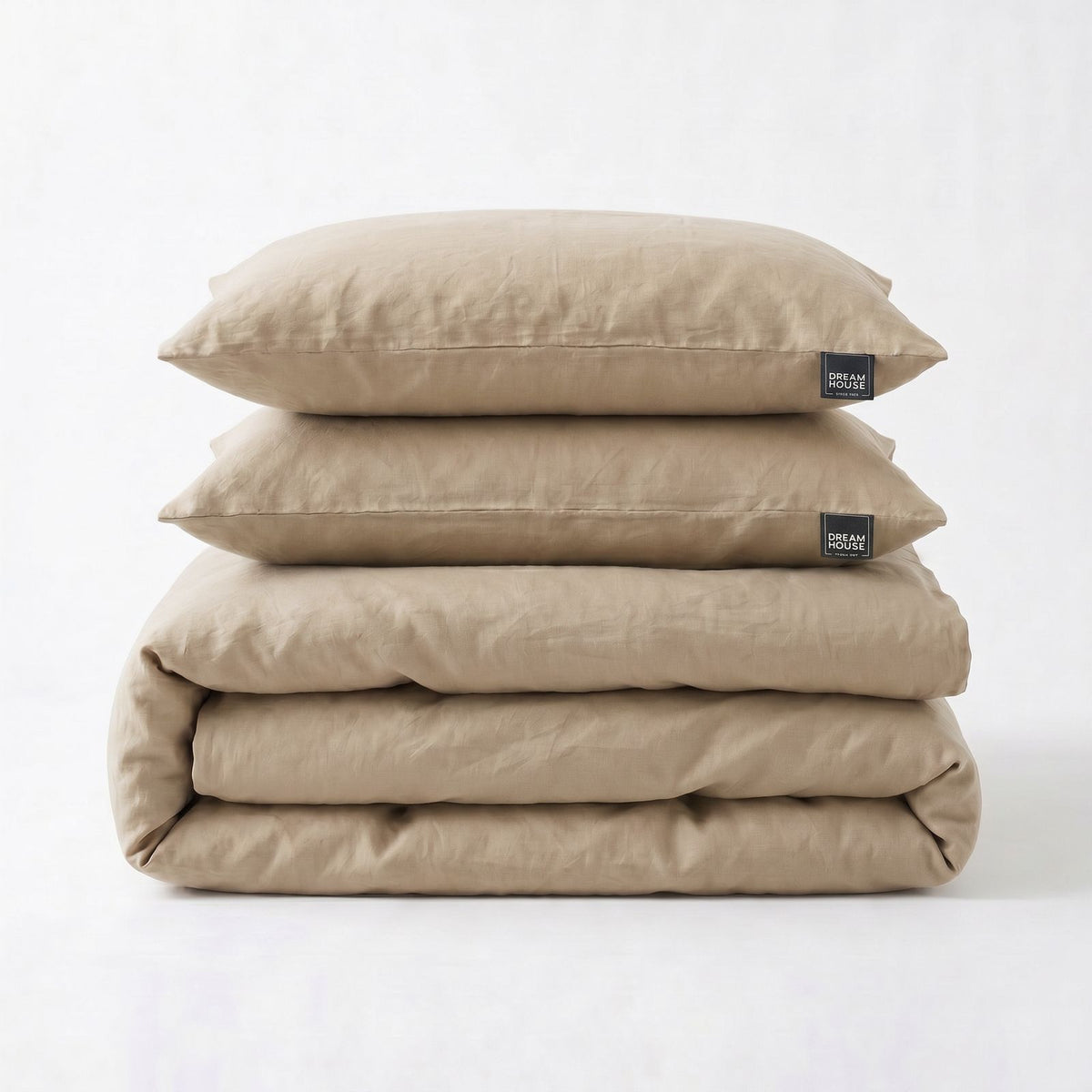 Dekbedovertrek Stone Washed Zand