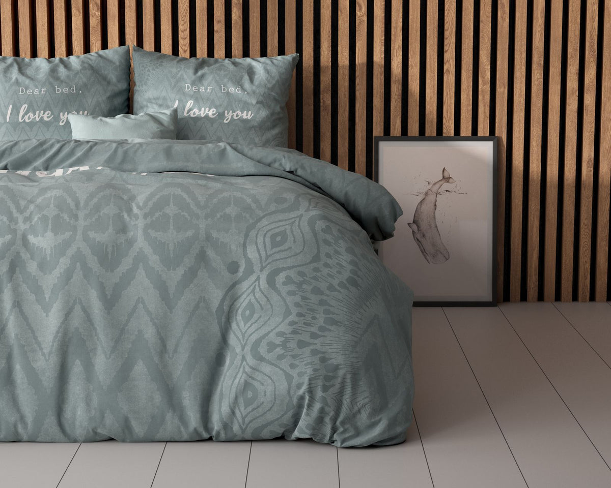 Dekbedovertrek I Love Bed Groen