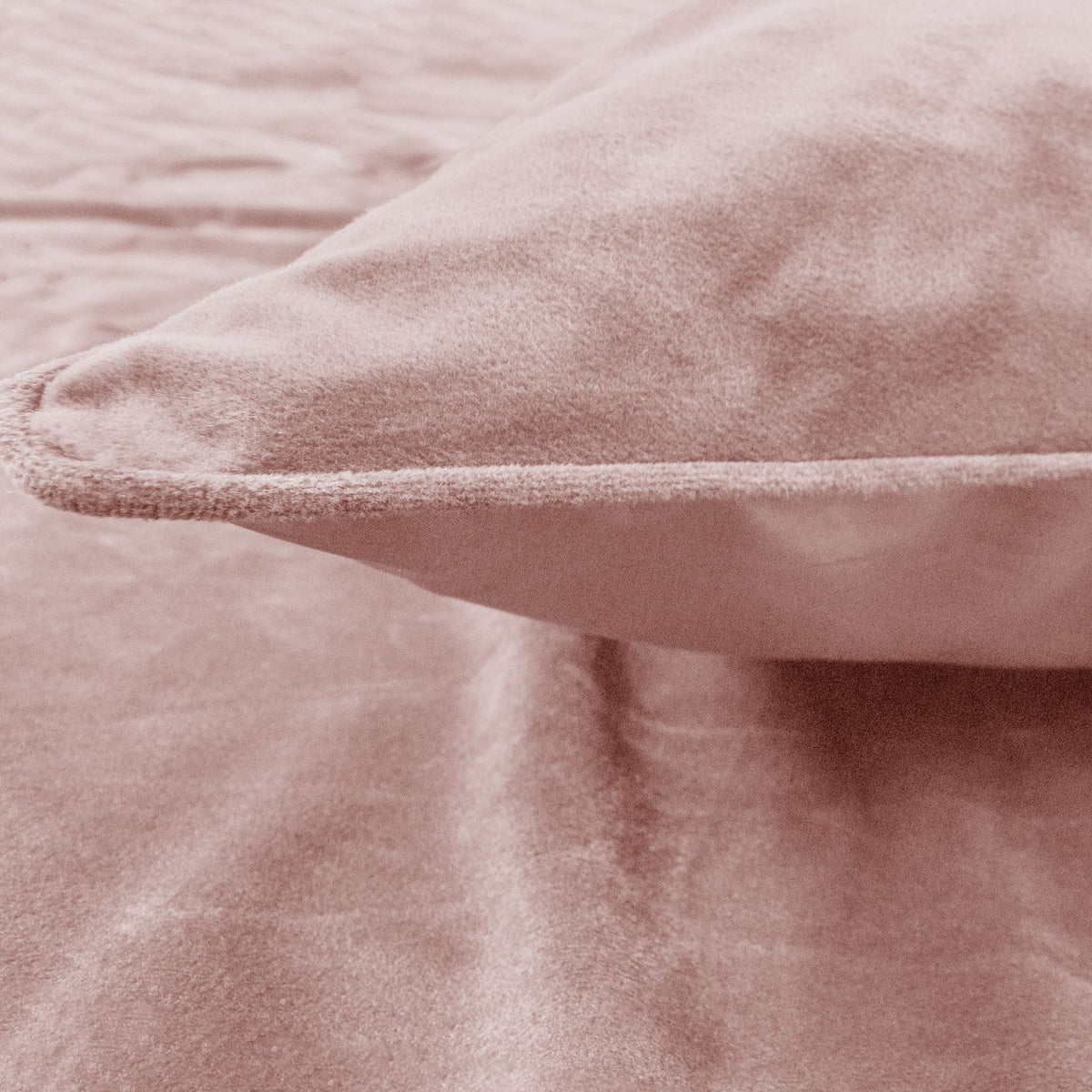 Dekbedovertrek Velvet Piping Soft Pink