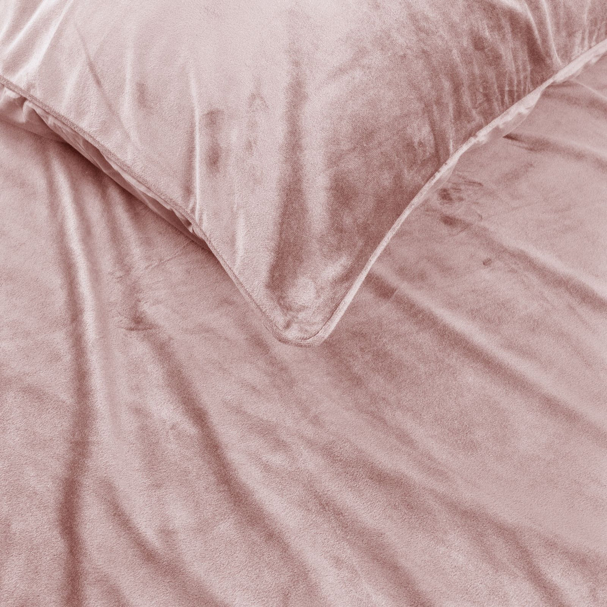 Dekbedovertrek Velvet Piping Soft Pink