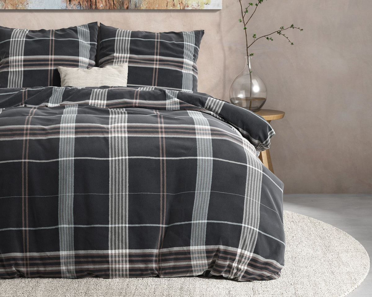 Dekbedovertrek DH Flanel Bruce Taupe