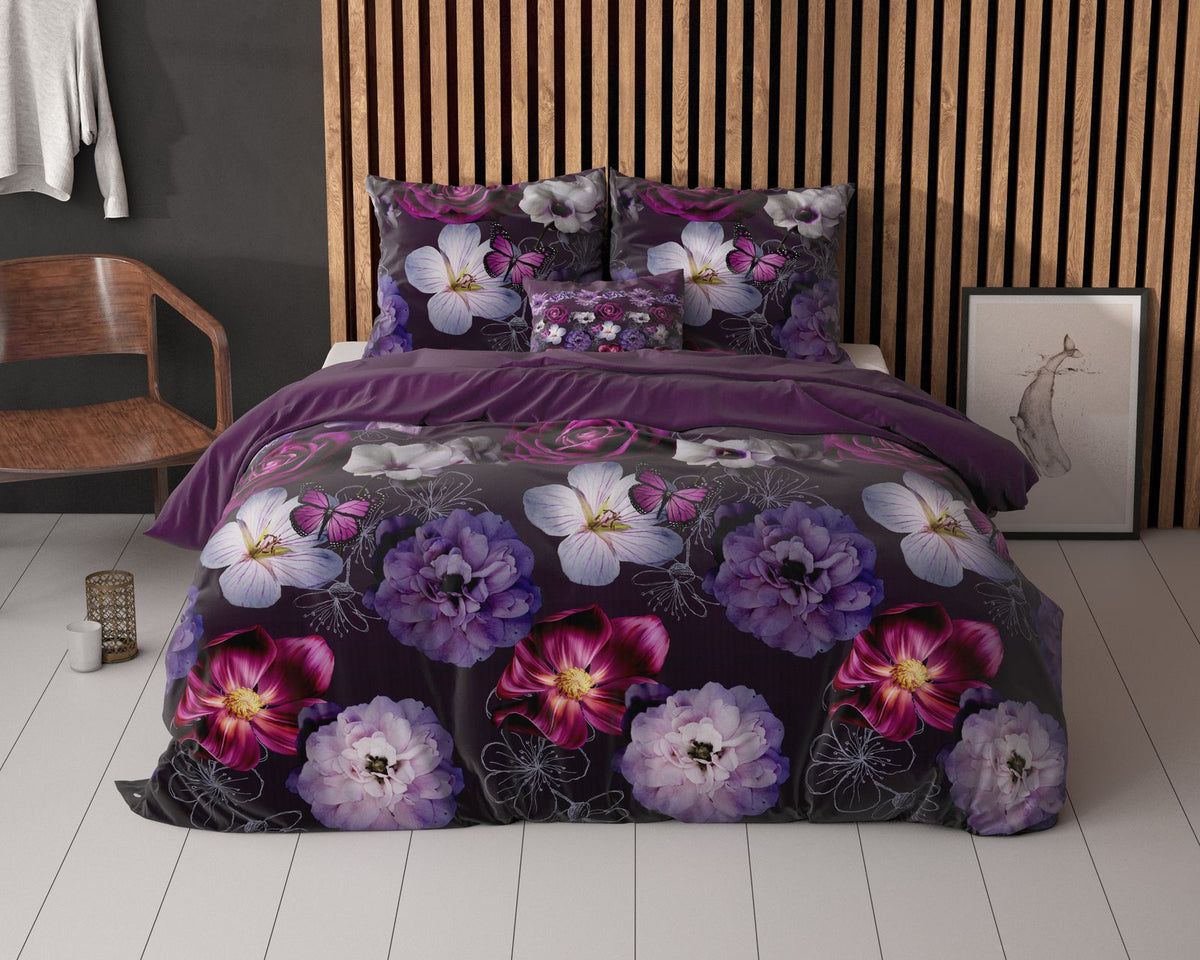 Dekbedovertrek Magic Flower Paars