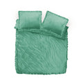 NordDream Poszwa na kołdrę Velvet Ruffles Granite Green