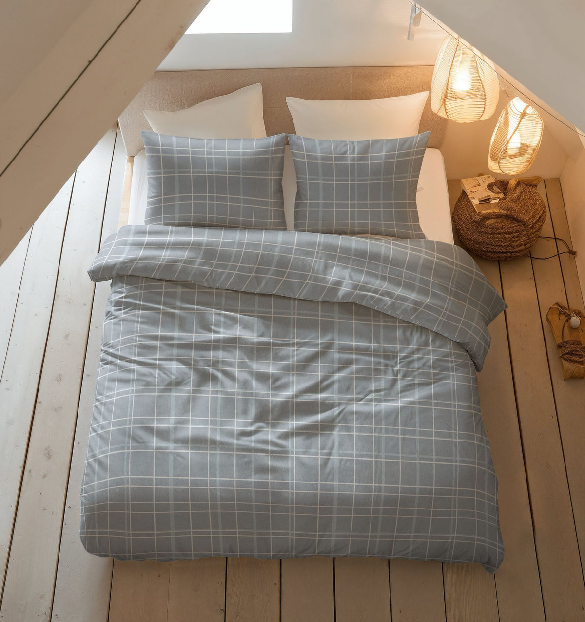 Dekbedovertrek Flanel Seva Blauw