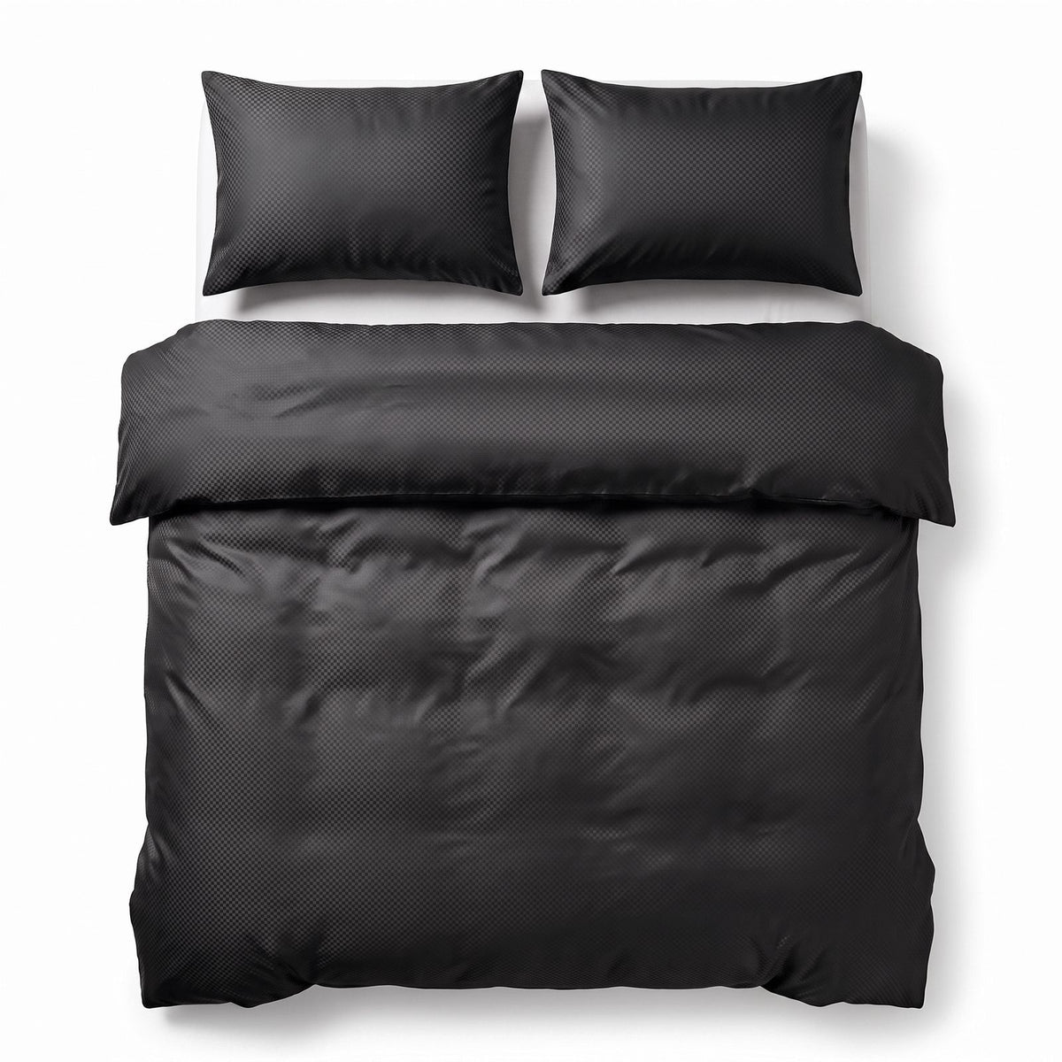Dekbedovertrek Satin Point Zwart