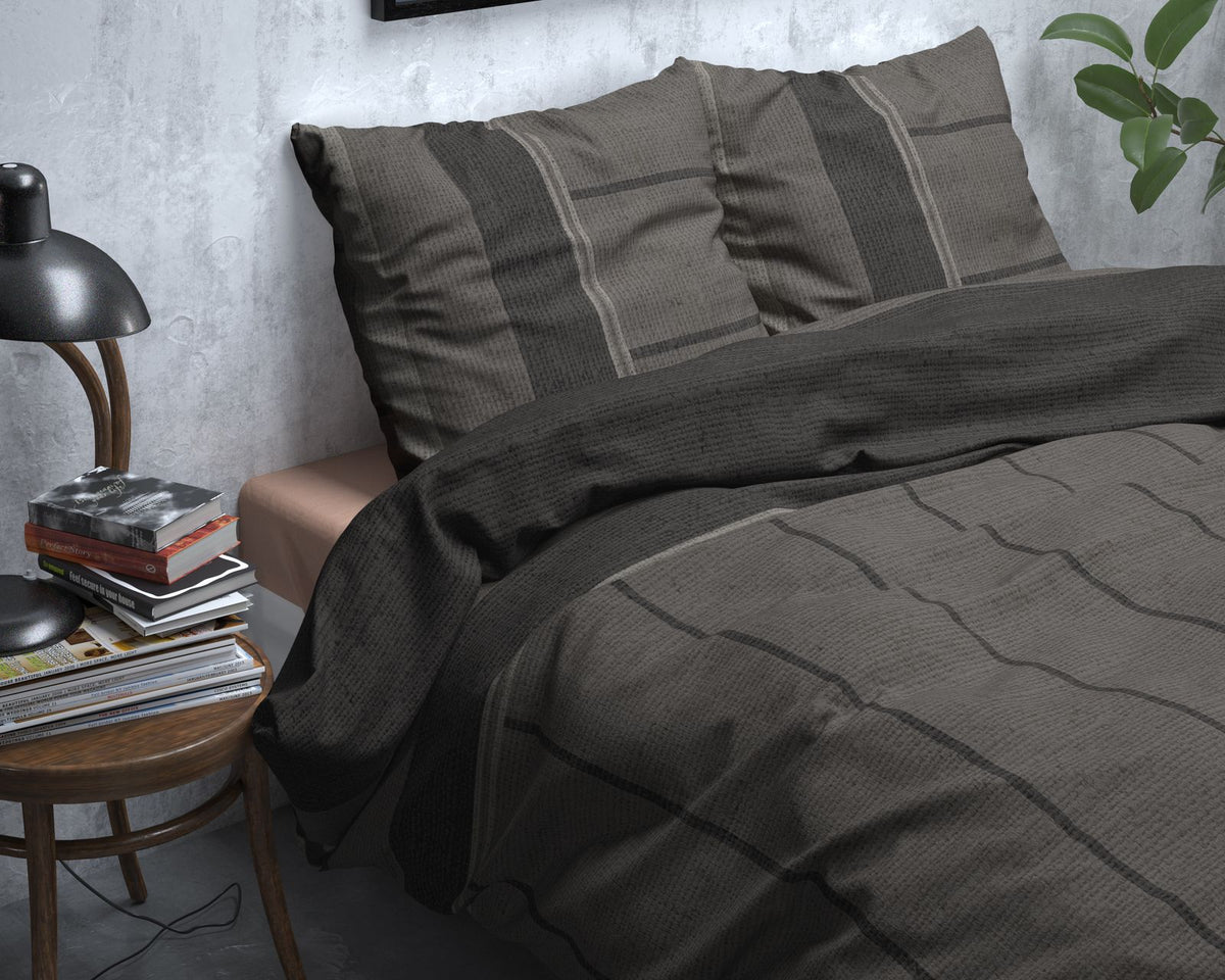 Dekbedovertrek Flanel Kees Taupe