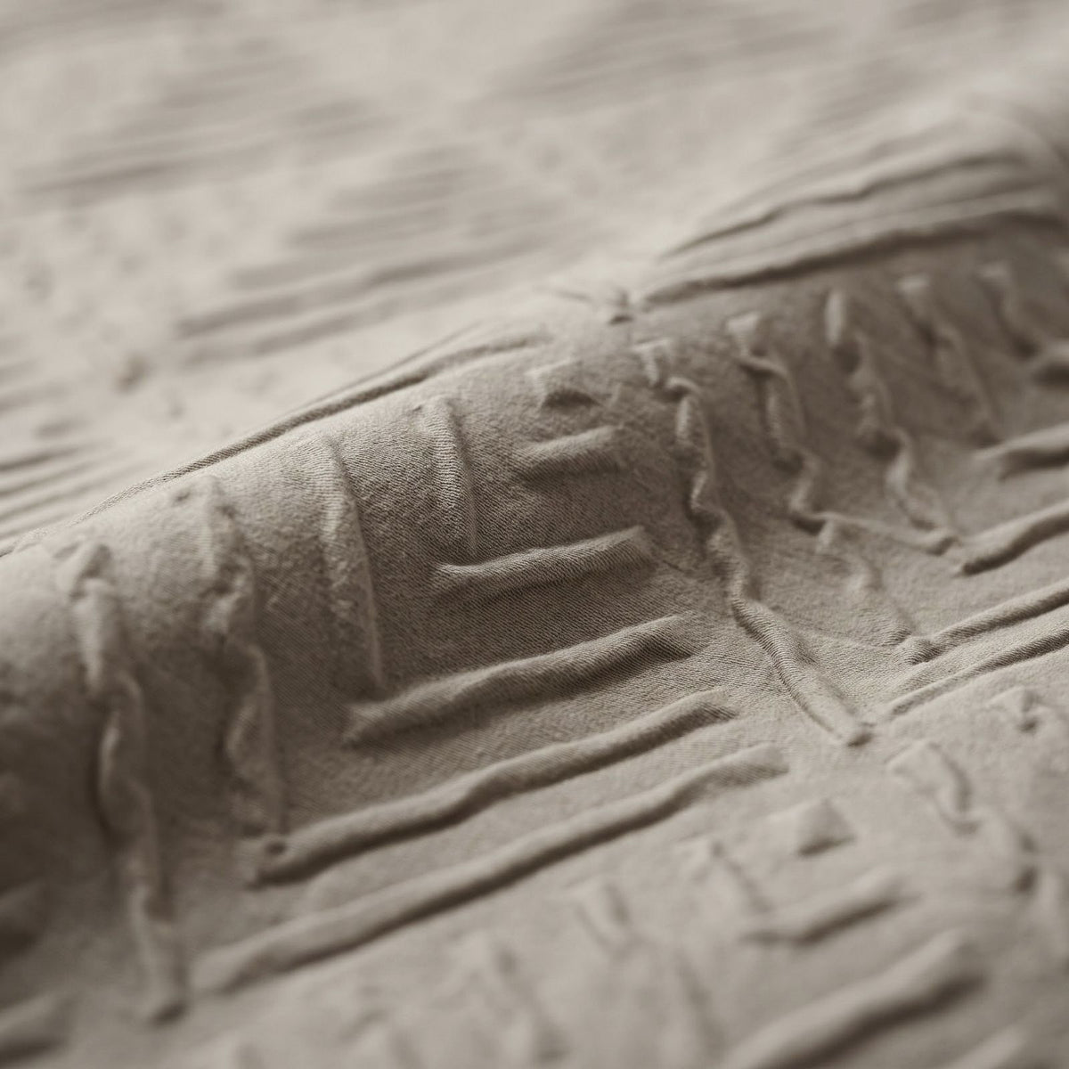 Dekbedovertrek Modern Geo 3D Taupe/Grijs
