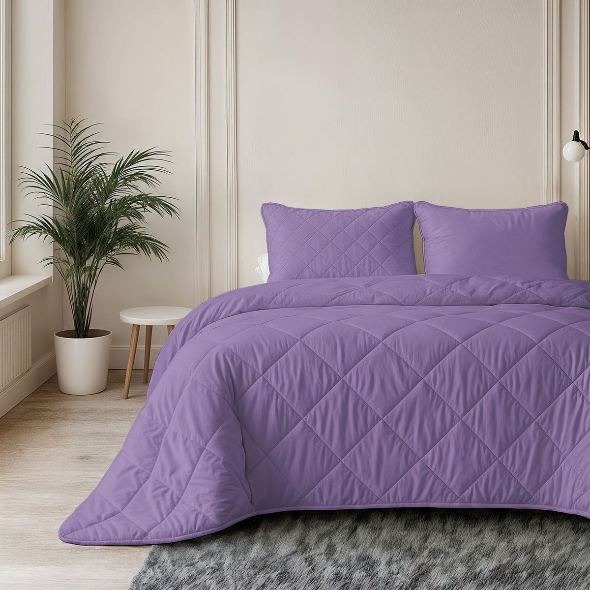 Lazy Dekbed Uni Lavendel Met Kussenslopen