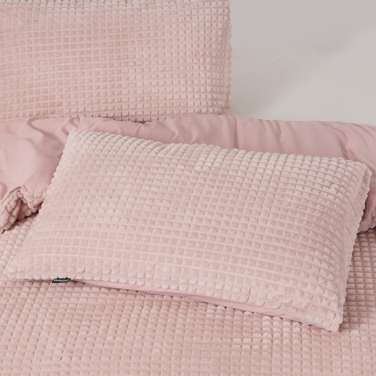 Dekbedovertrek Check Teddy Roze