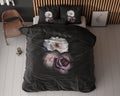 NordDream Bettbezug Deep Flowers Schwarz