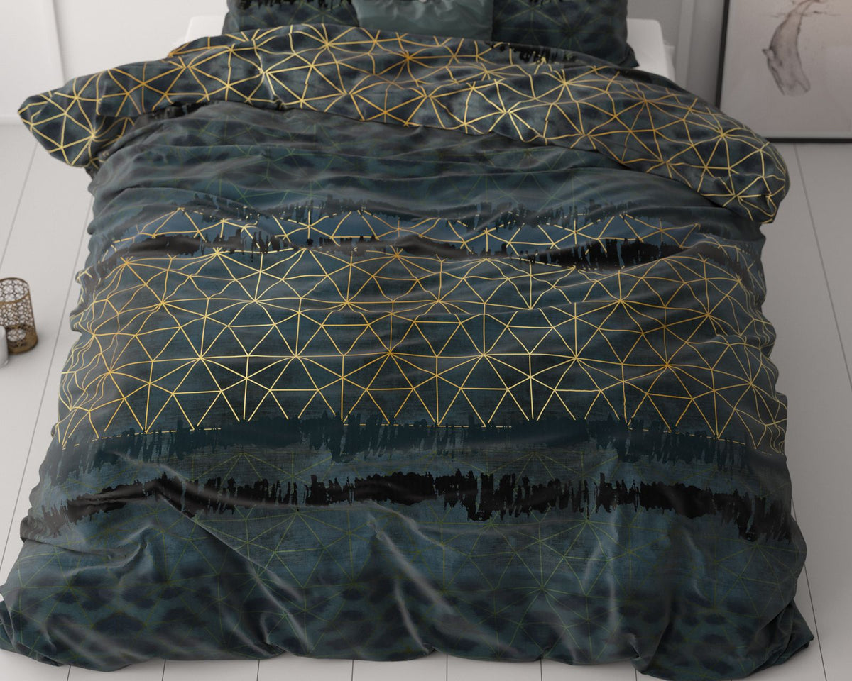 Dekbedovertrek Leopard Deco Donker Groen