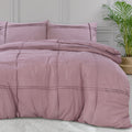 NordDream Poszwa na kołdrę Washed Tufted Pudroworóżowa