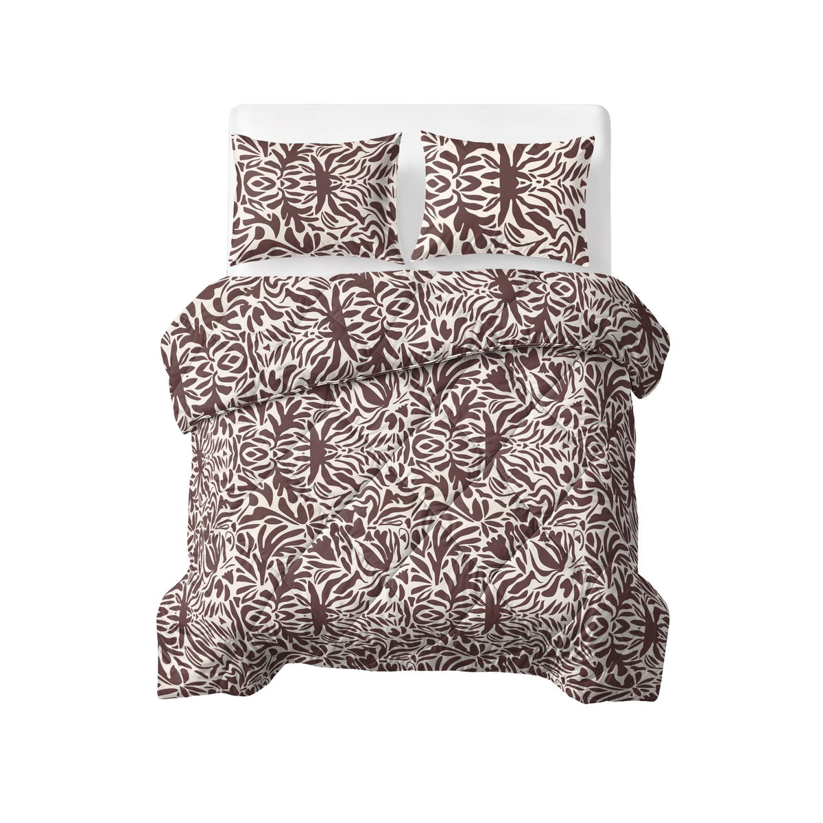 Denzo Lazy Dekbed Rood/Bruin Met Kussenslopen