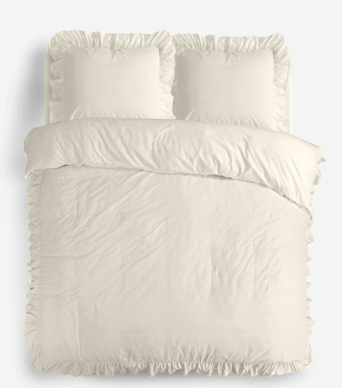 Dekbedovertrek Ruffles Creme