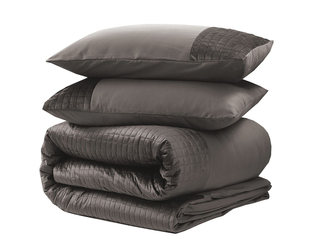Dekbedovertrek Velvet Band Taupe