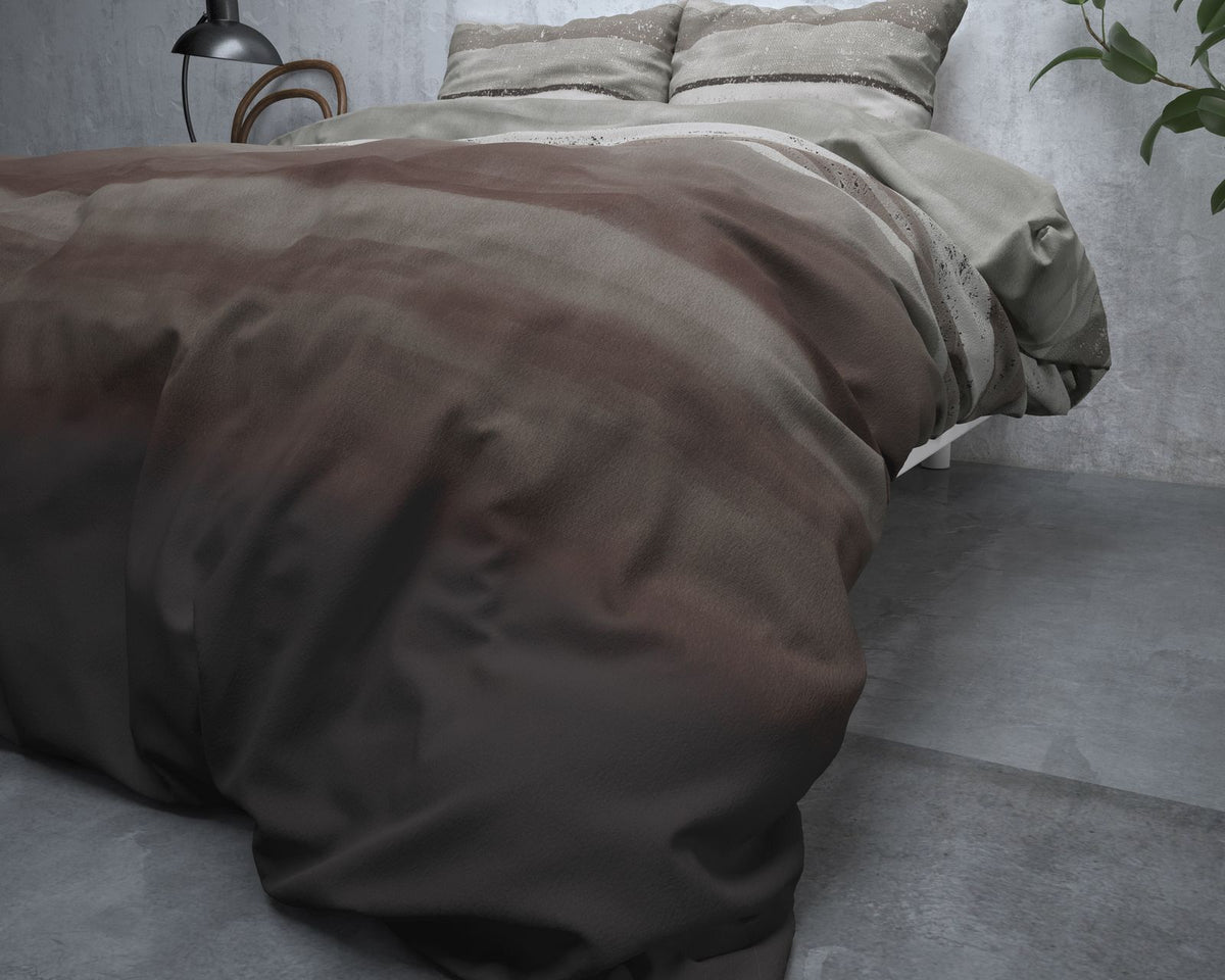 Dekbedovertrek Flanel Marcus Taupe