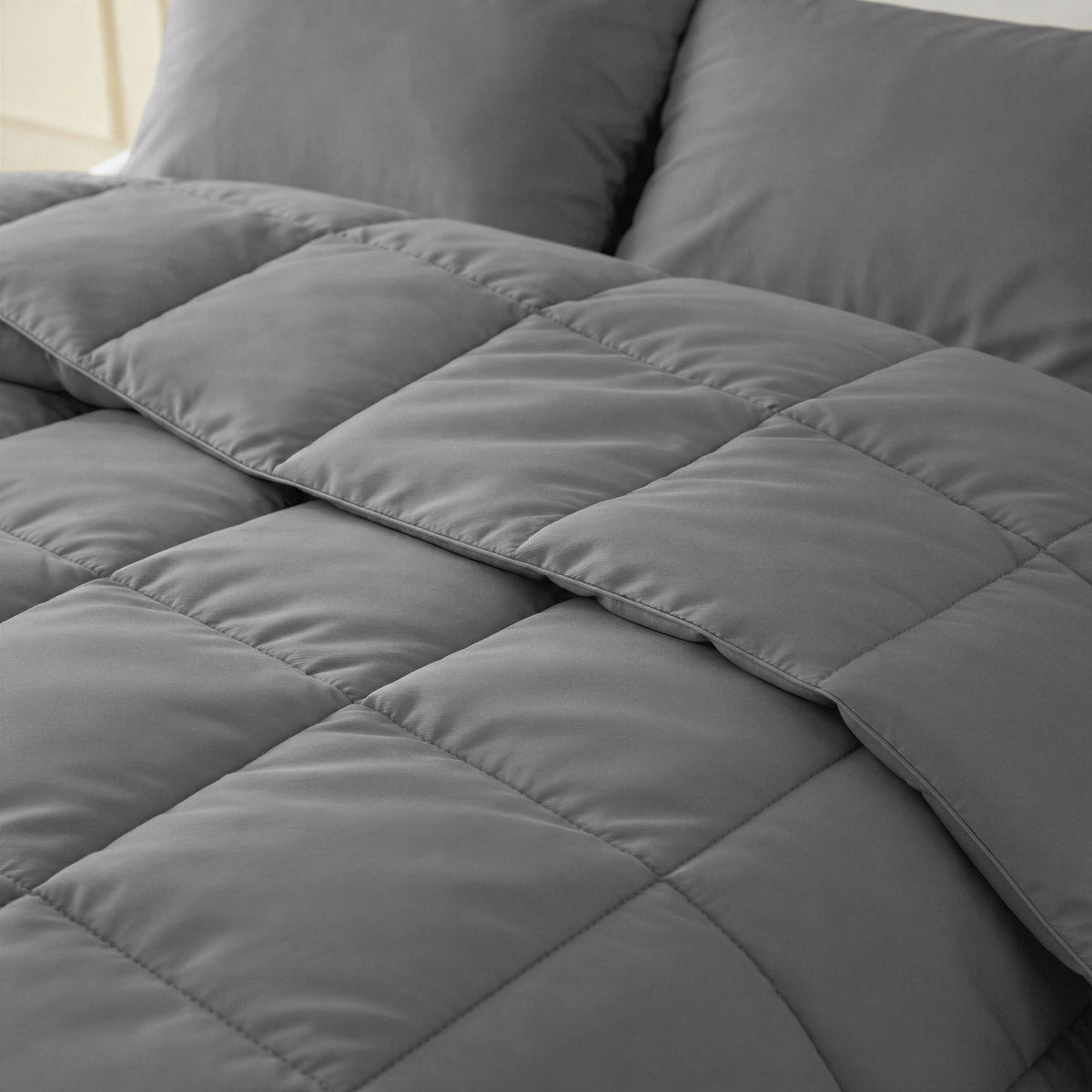 Lazy Dekbed Percale Antraciet