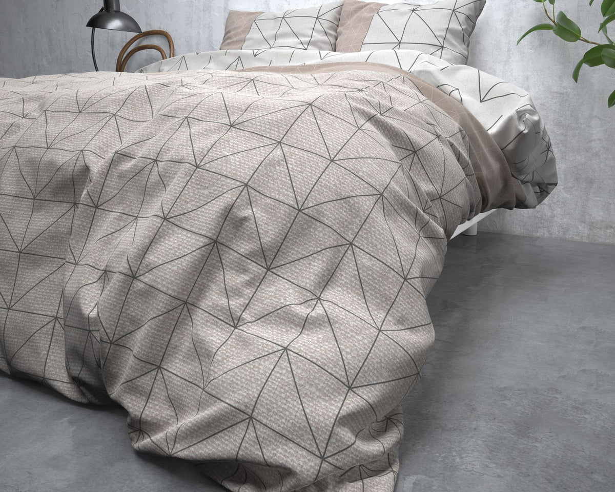 Dekbedovertrek Flanel Gino Taupe