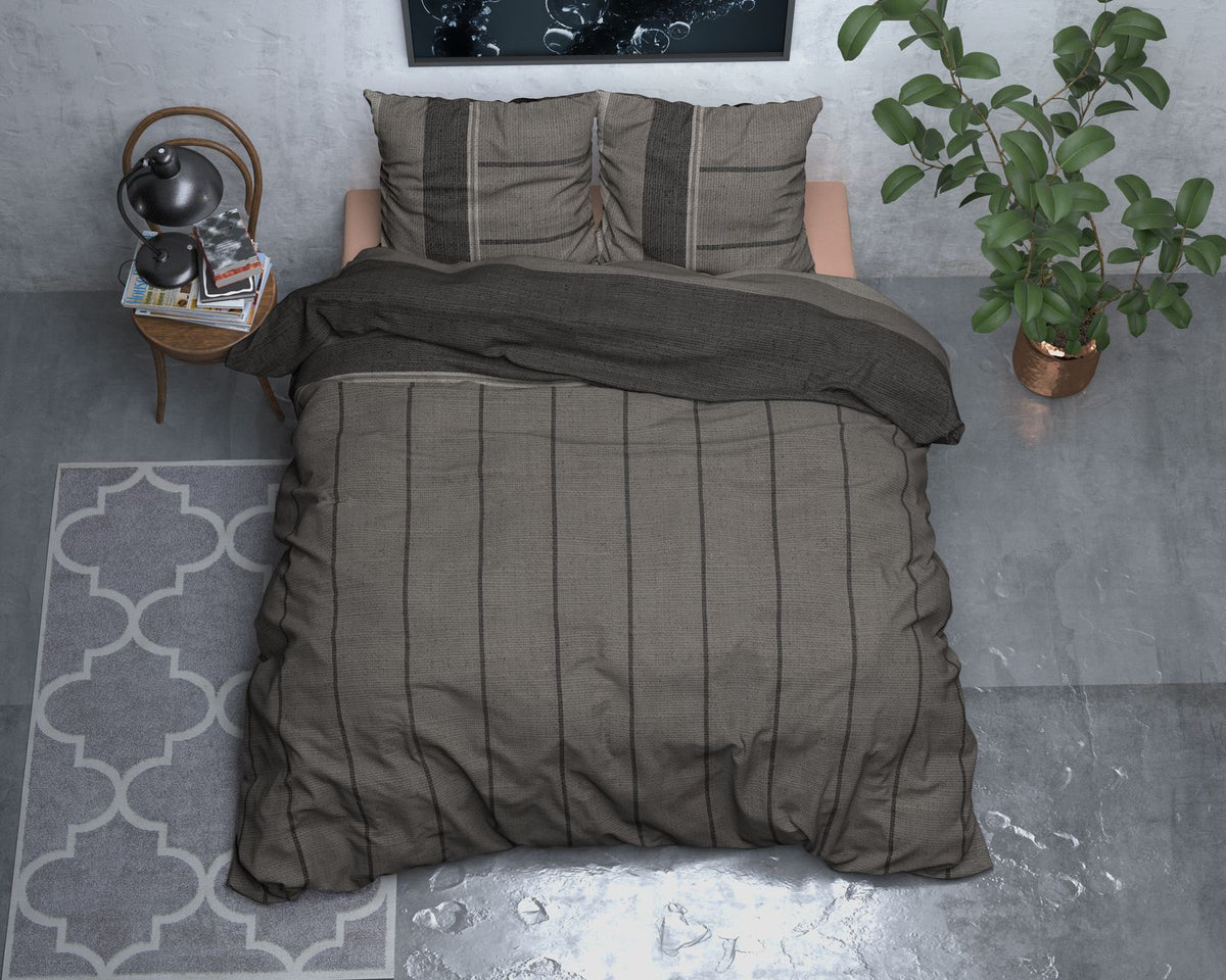 Dekbedovertrek Flanel Kees Taupe