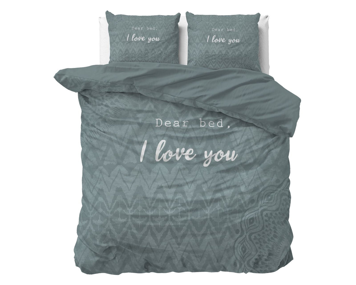 Dekbedovertrek I Love Bed Groen