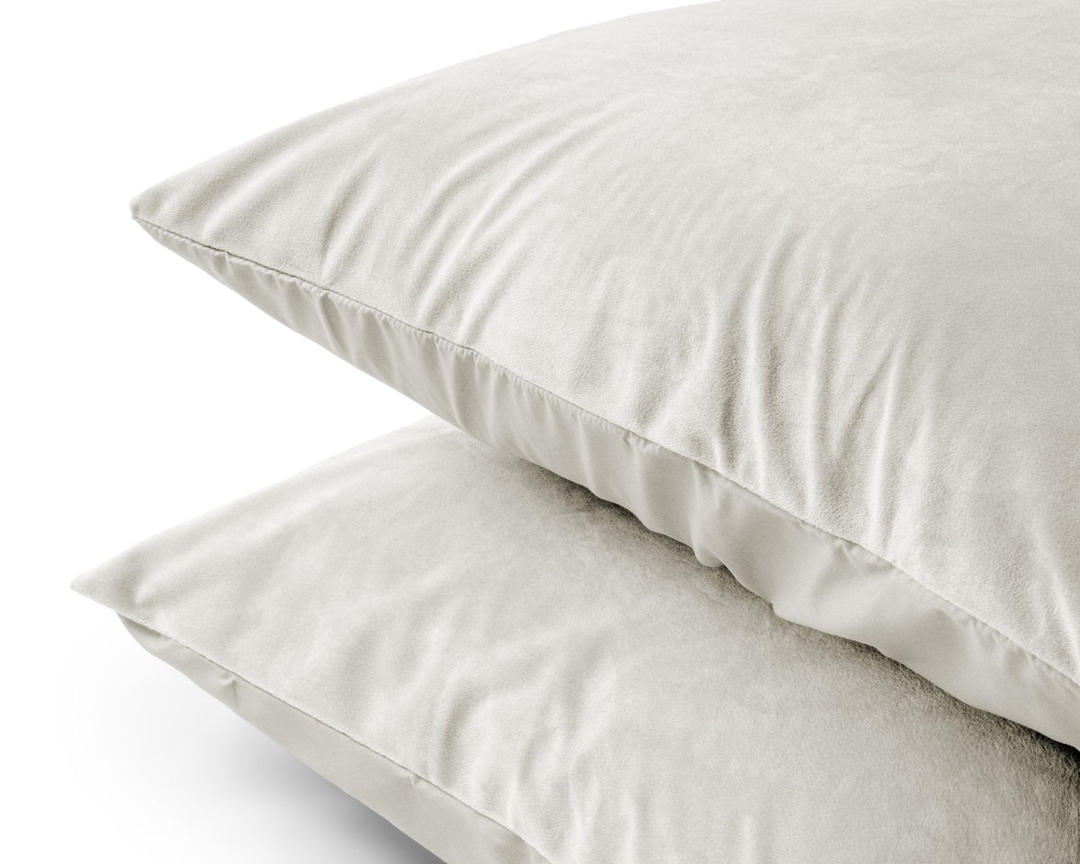 Velvet 2 in 1 kussenslopen Creme