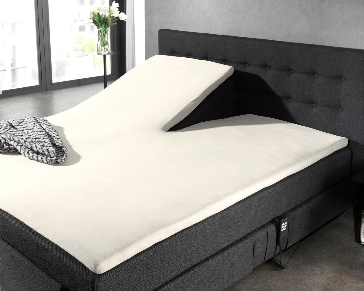 Splittopper Katoen Hoeslaken Creme